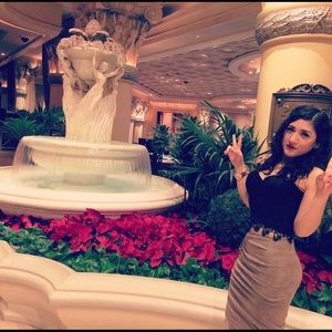 Skirt with Lace on the Right Side